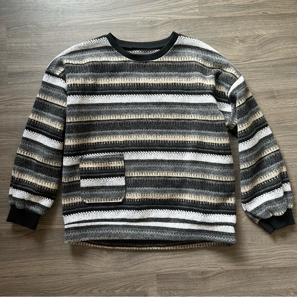 striped grandpa sweater